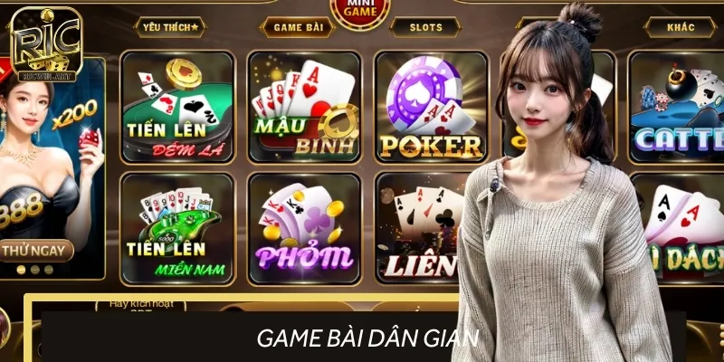 Các tựa game bài dân gian được cung cấp tại đây cực kỳ đa dạng