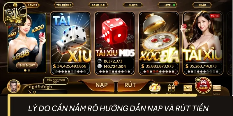 Nắm rõ hướng dẫn nạp và rút tiền đem lại nhiều ưu điểm nổi bật khi giao dịch