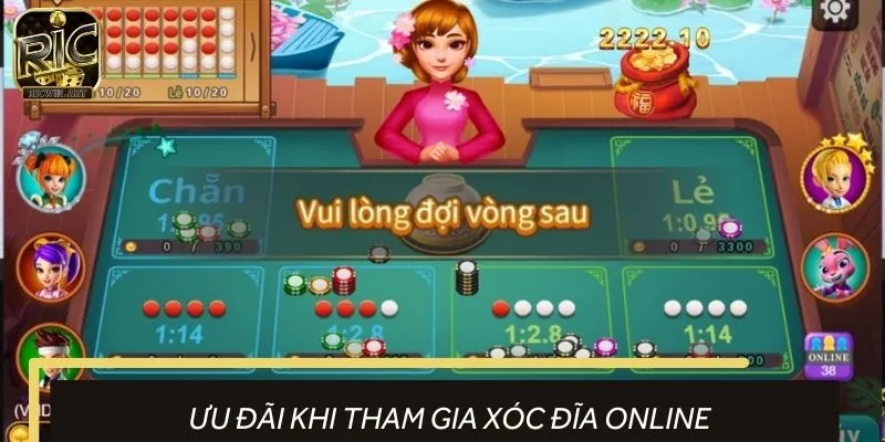 Bet thủ nhận nhiều quyền lợi hấp dẫn khi đặt cược tại bàn xóc đĩa